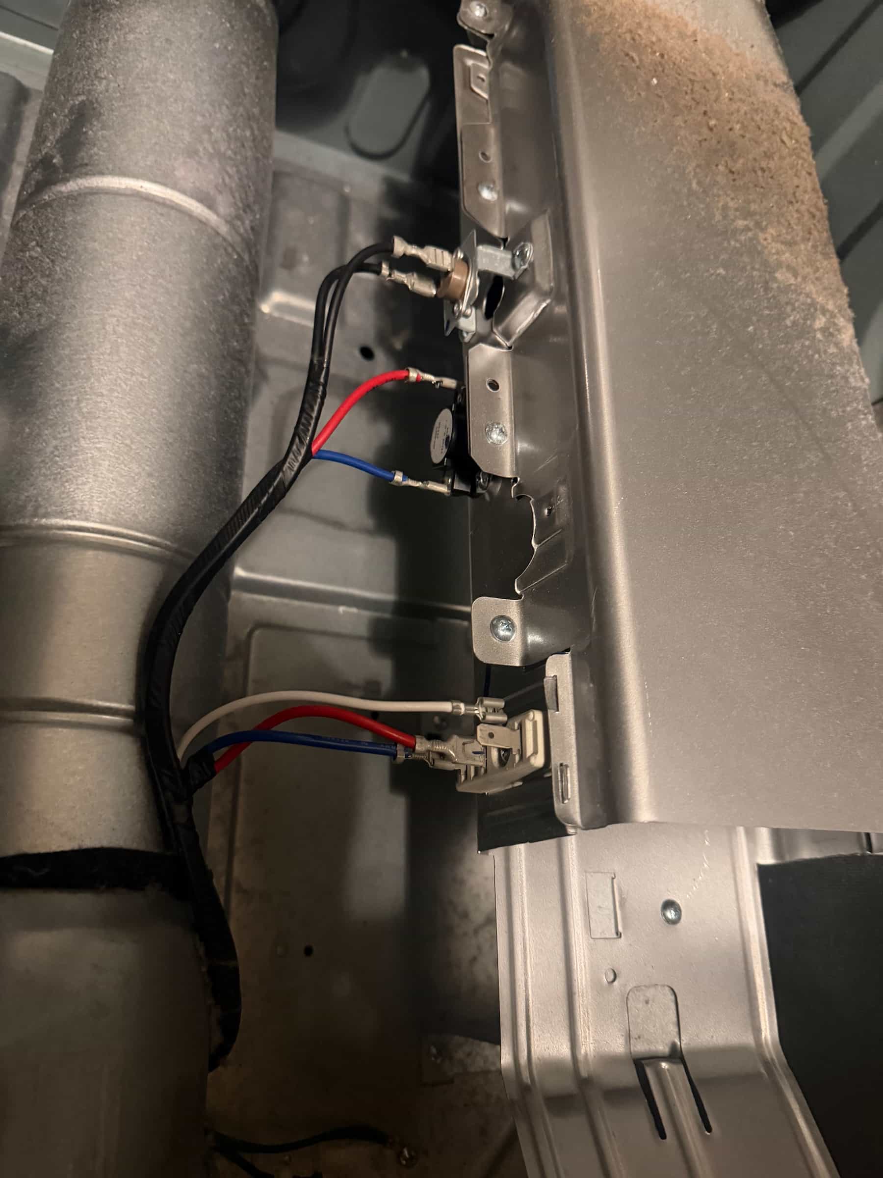 Dryer repaired after a no-heat issue in Fall River.