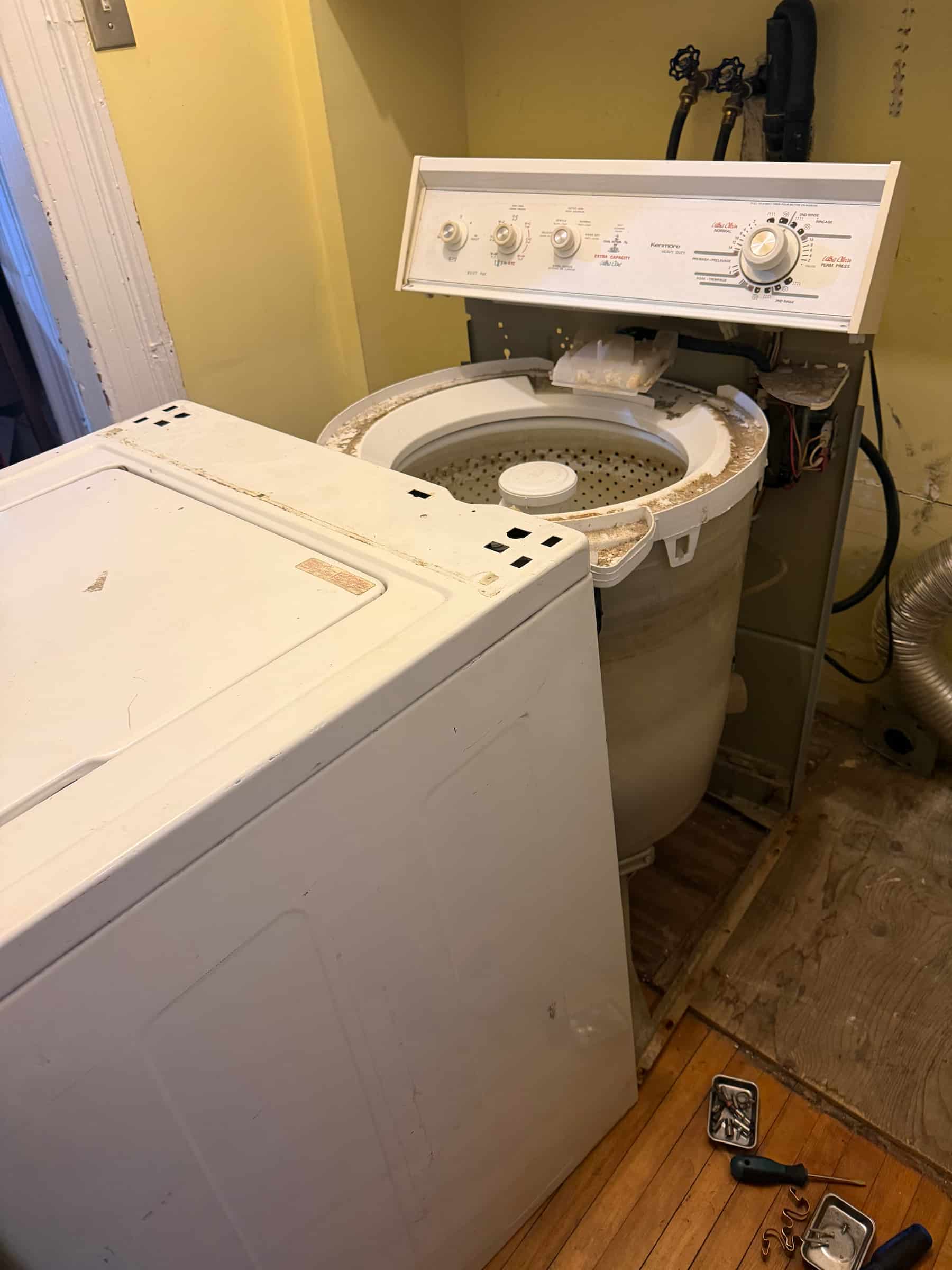 Washer repaired after a spin and drain issue in Timberlea.